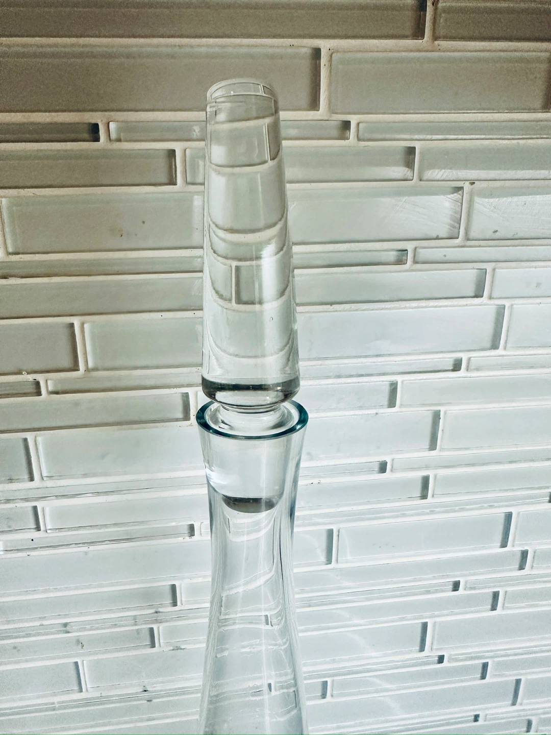 NEW ROSENTHAL GLASS CRYSTAL LIQUOR DECANTER MID CENTURY MODERN - photo 3