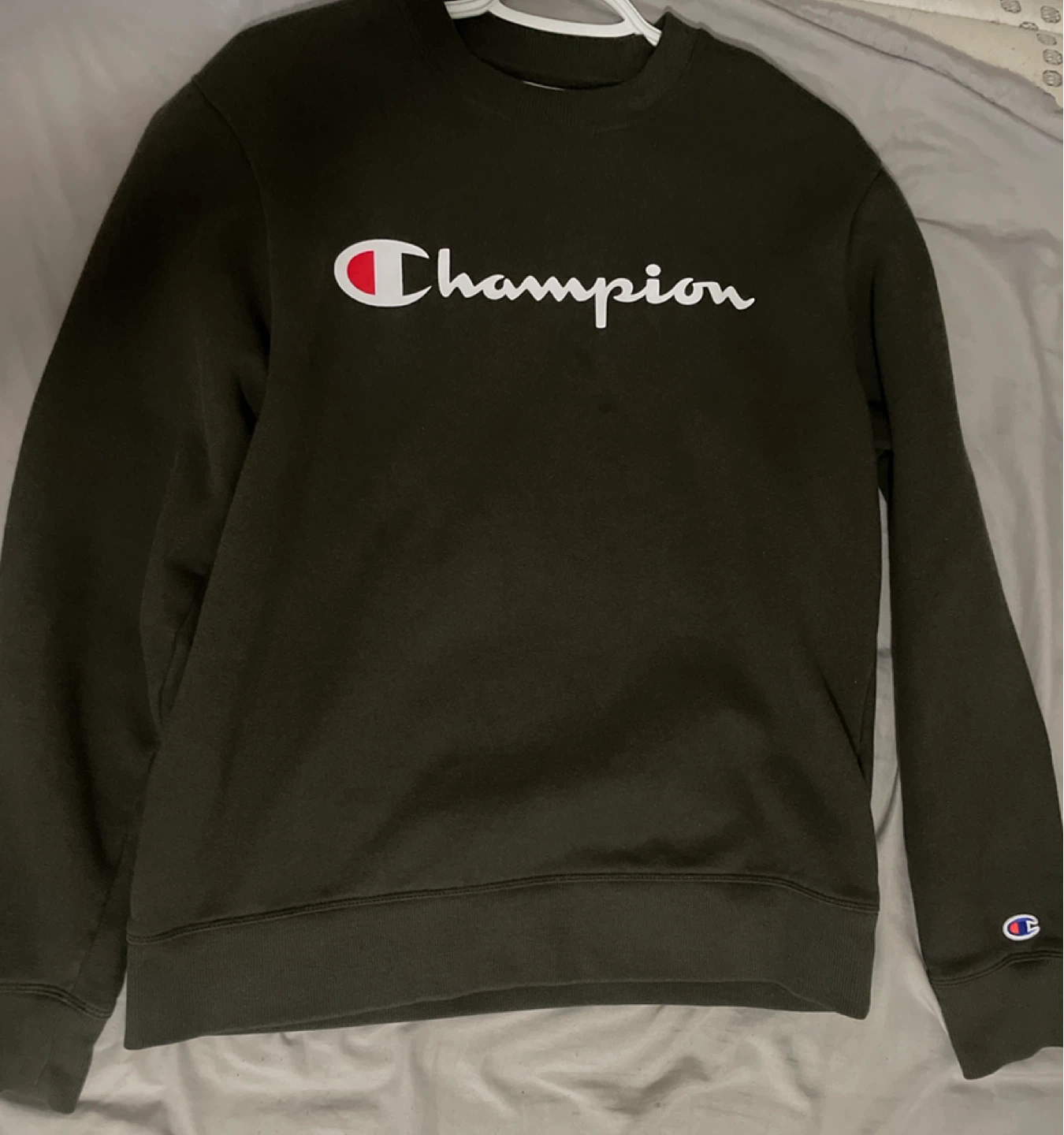 Champion Crewneck Sweatshirt - Olive Green