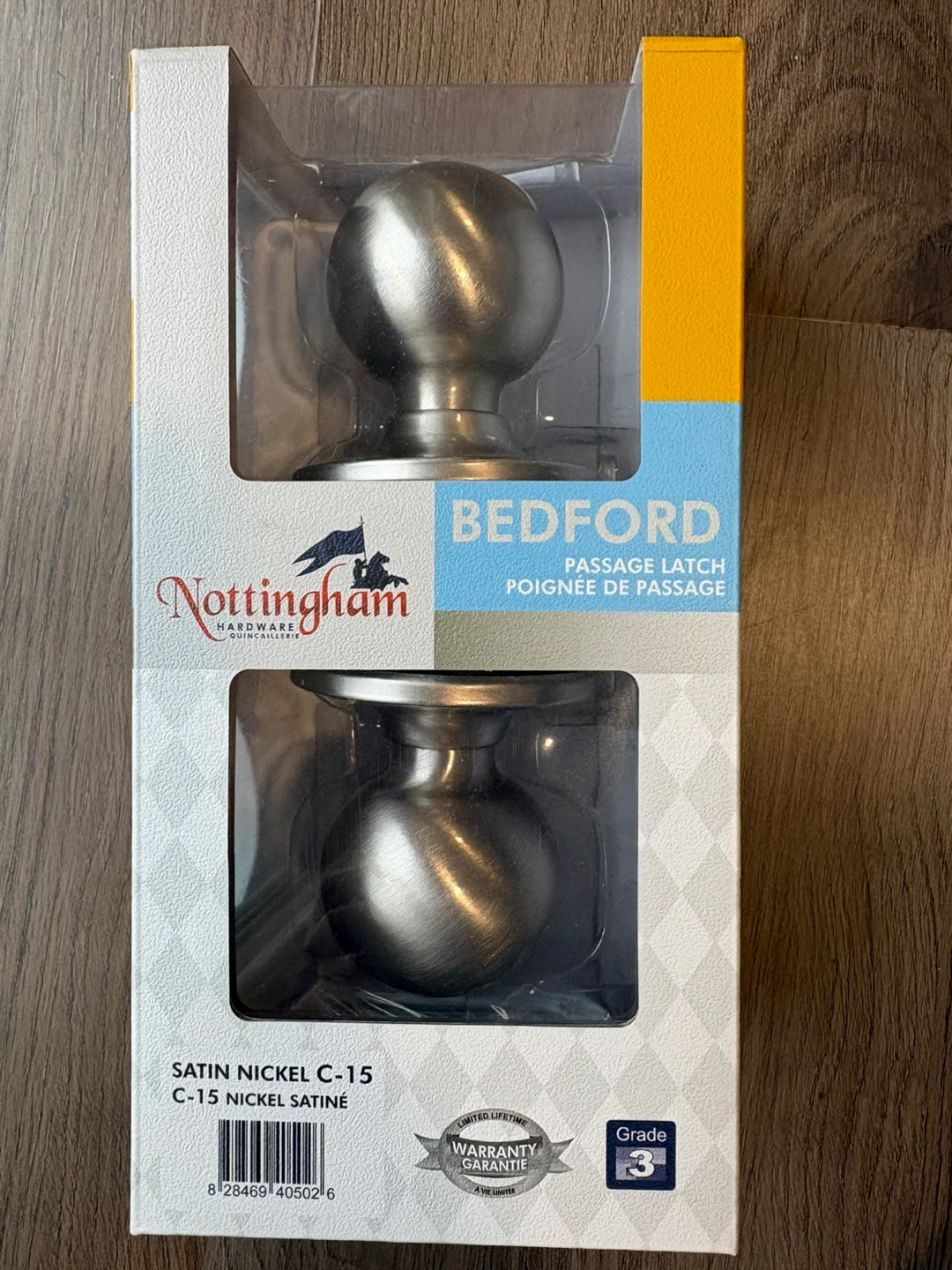 Satin Nickel door knob