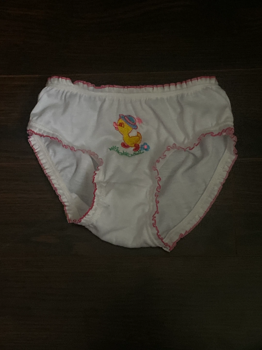 Children's White Underwear with Duckling Embroidery - photo 2