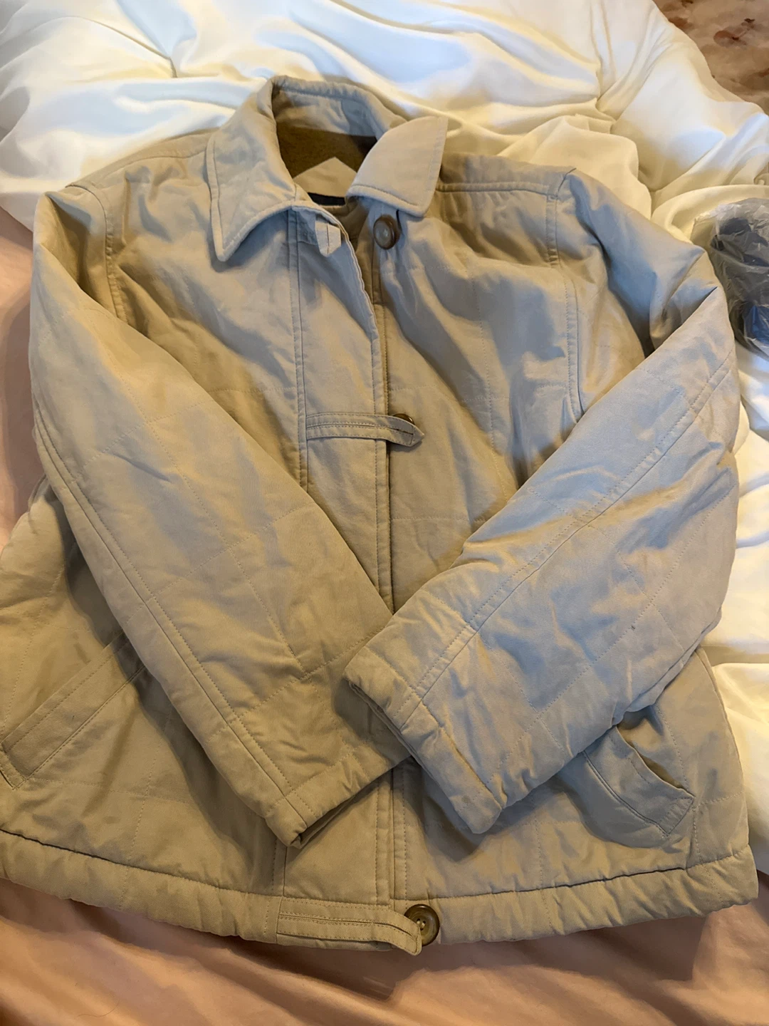 London Fog Tan Quilted Jacket - photo 2