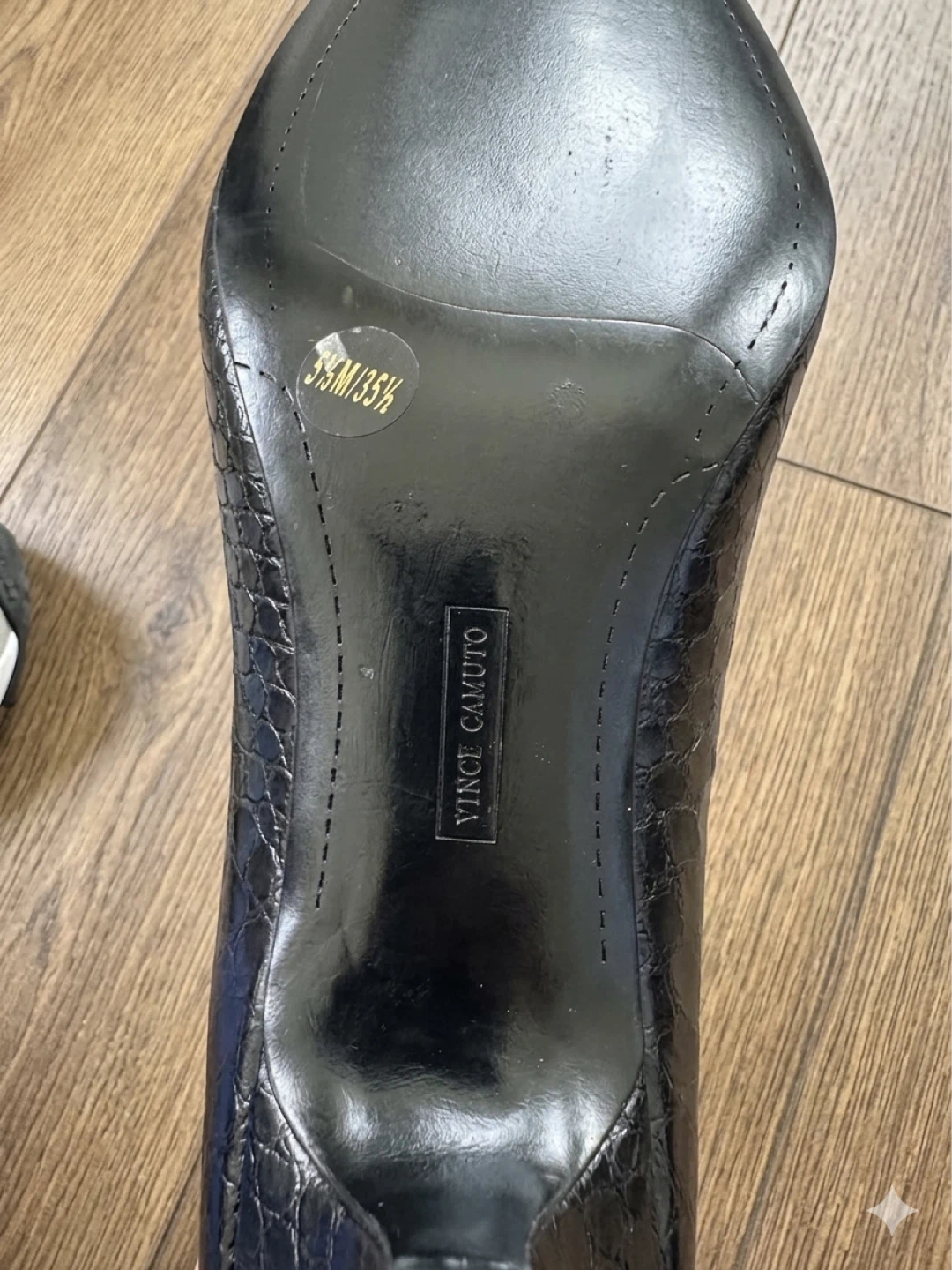 Vince Camuto Black Embossed Ankle Boots - photo 3