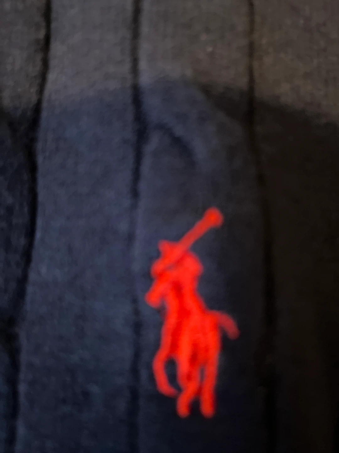 Polo Ralph Lauren Navy Cable Knit 1/4 Zip Sweater - Size L - photo 2