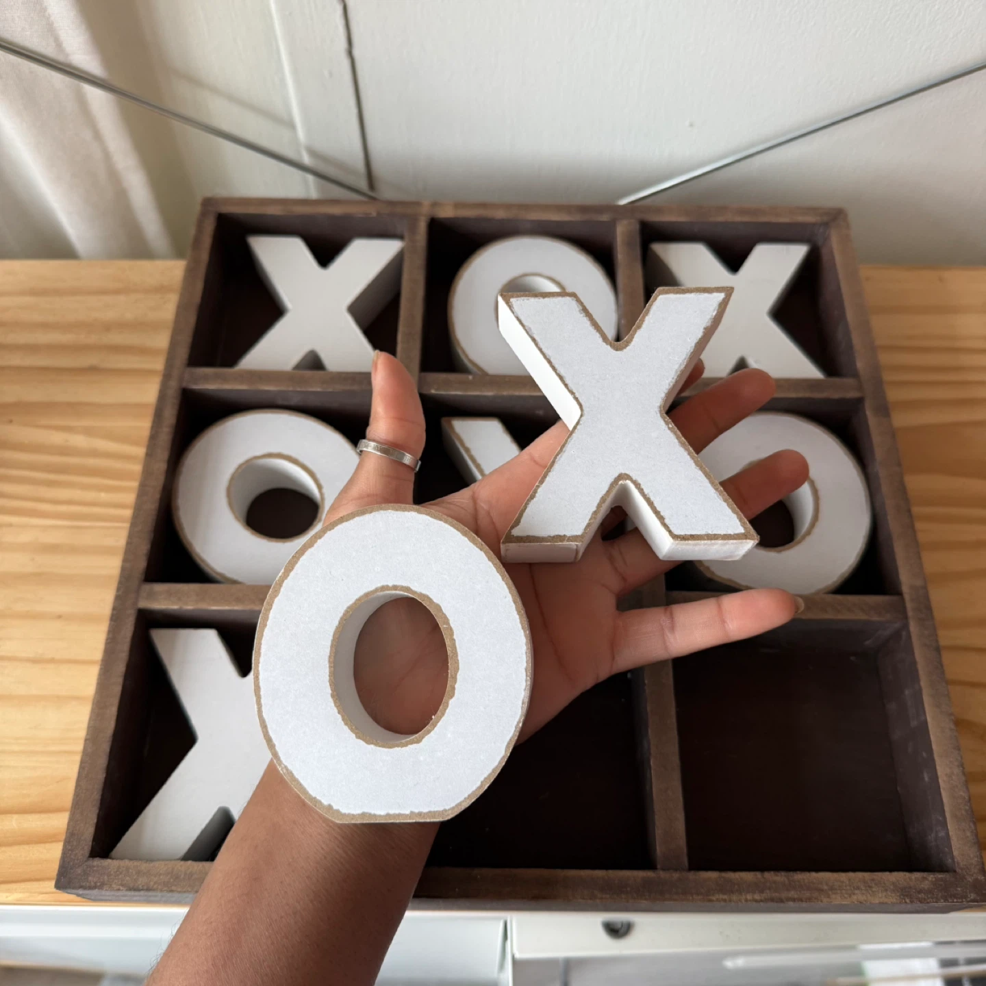 Wooden Tic Tac Toe Game - photo 3