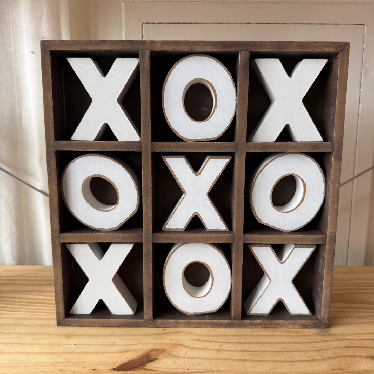 Wooden Tic Tac Toe Game - photo 2