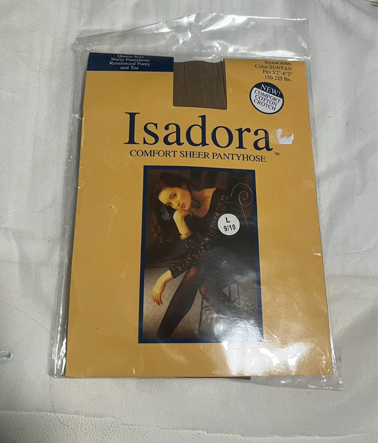 Isadora Comfort Sheer Pantyhose Queen Size Suntan L 9/10