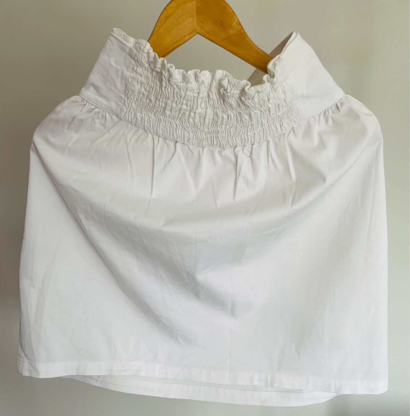 White A-line Skirt with Dragonfly Print - photo 4