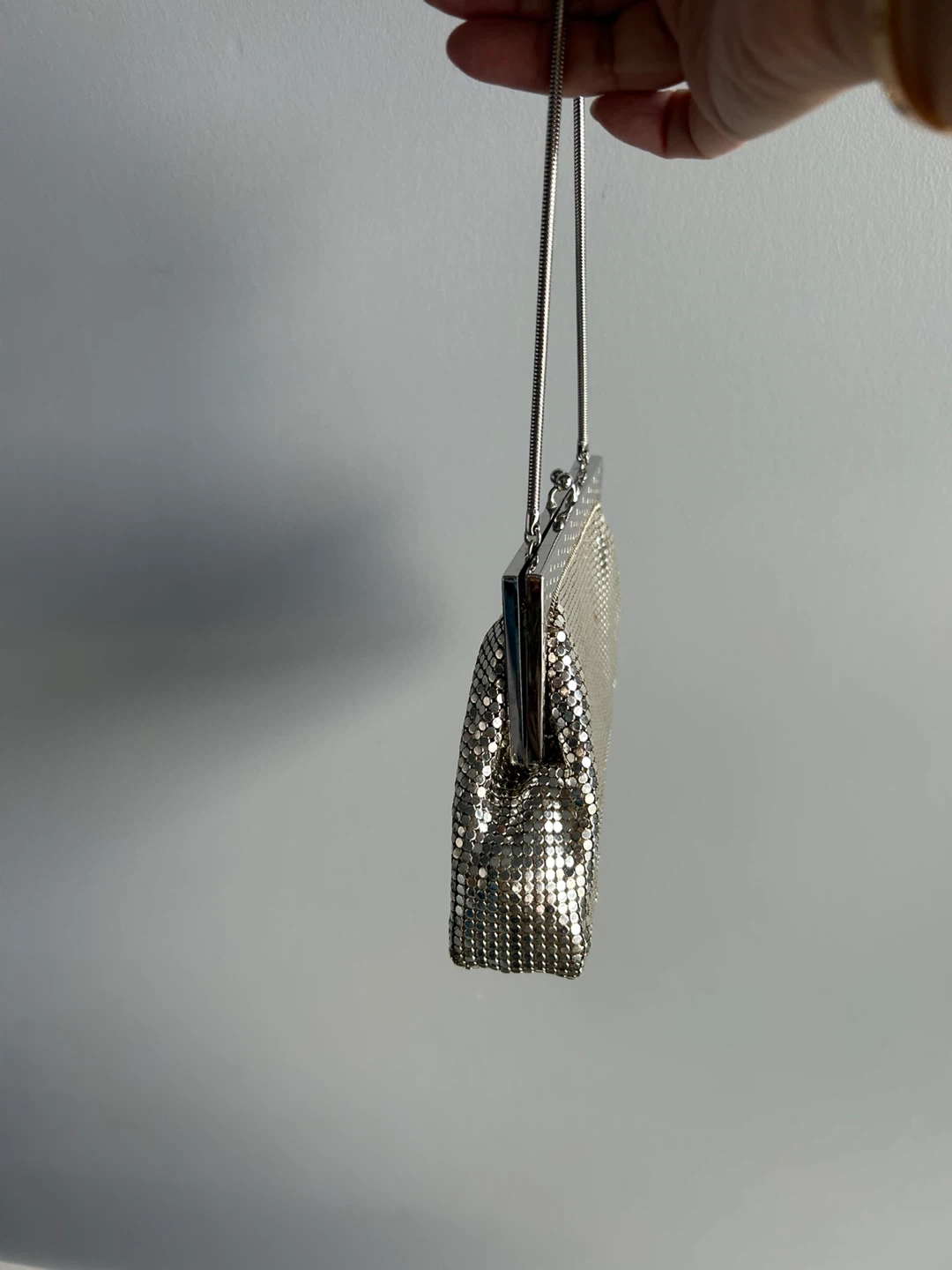 Park Lane Silver Mesh Evening Clutch with Box - photo 2