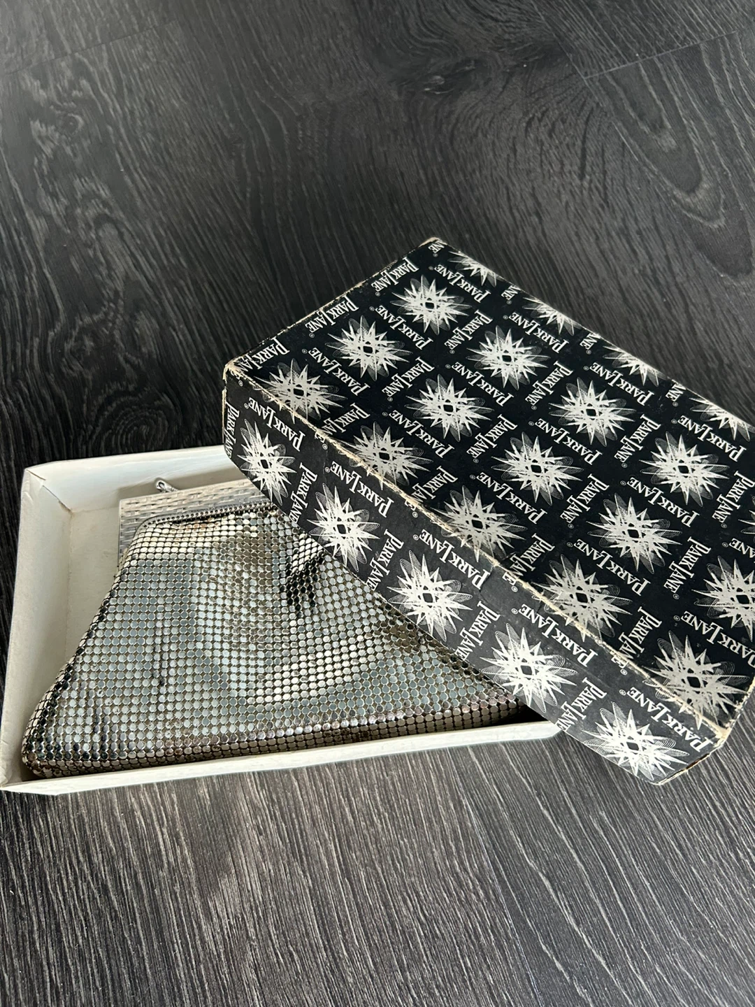 Park Lane Silver Mesh Evening Clutch with Box - photo 4