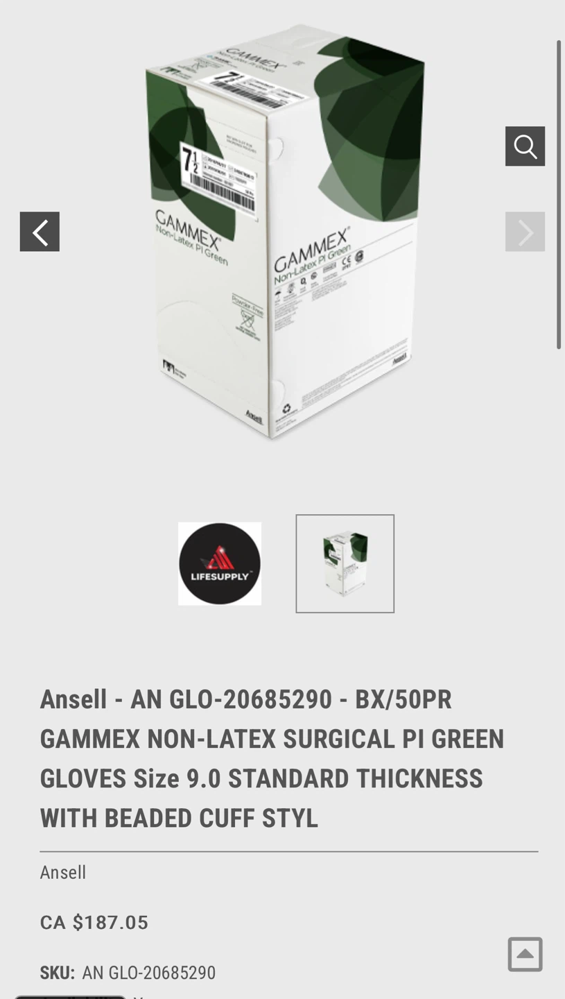 GAMMEX Non-Latex PI Green Gloves Size 9