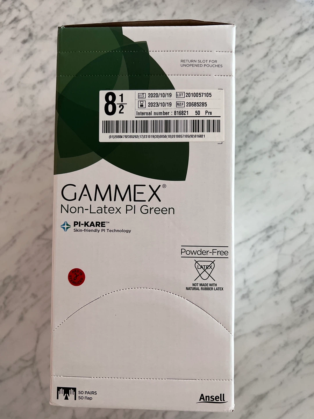 GAMMEX Non-Latex PI Green Gloves Size 9 - photo 2