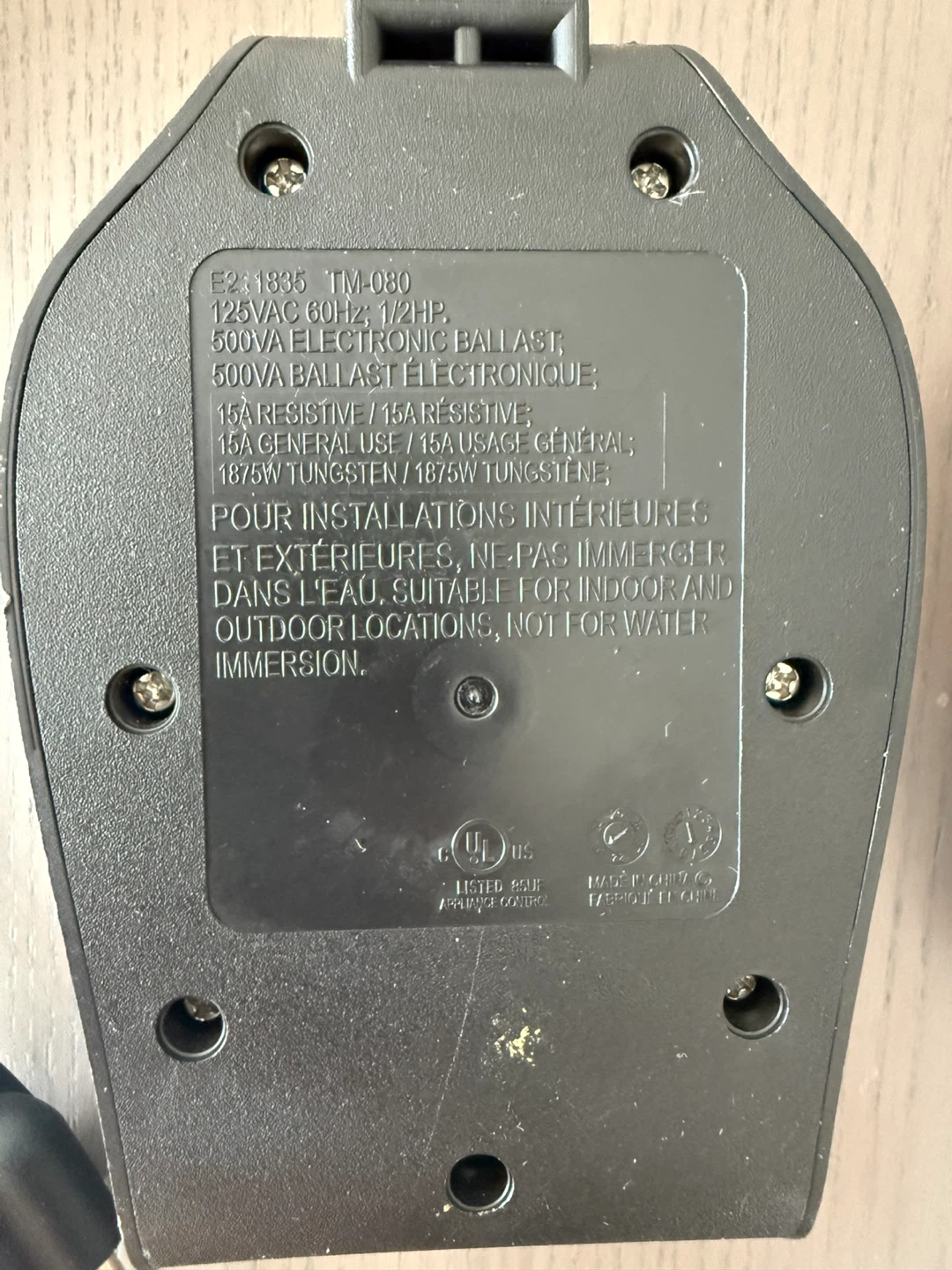 Noma Mechanical Outlet Timer - photo 3