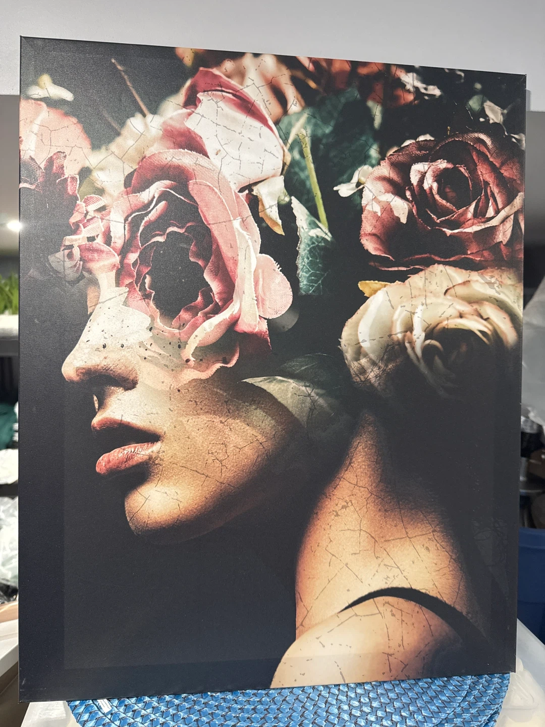 Floral Portrait Canvas Wall Art