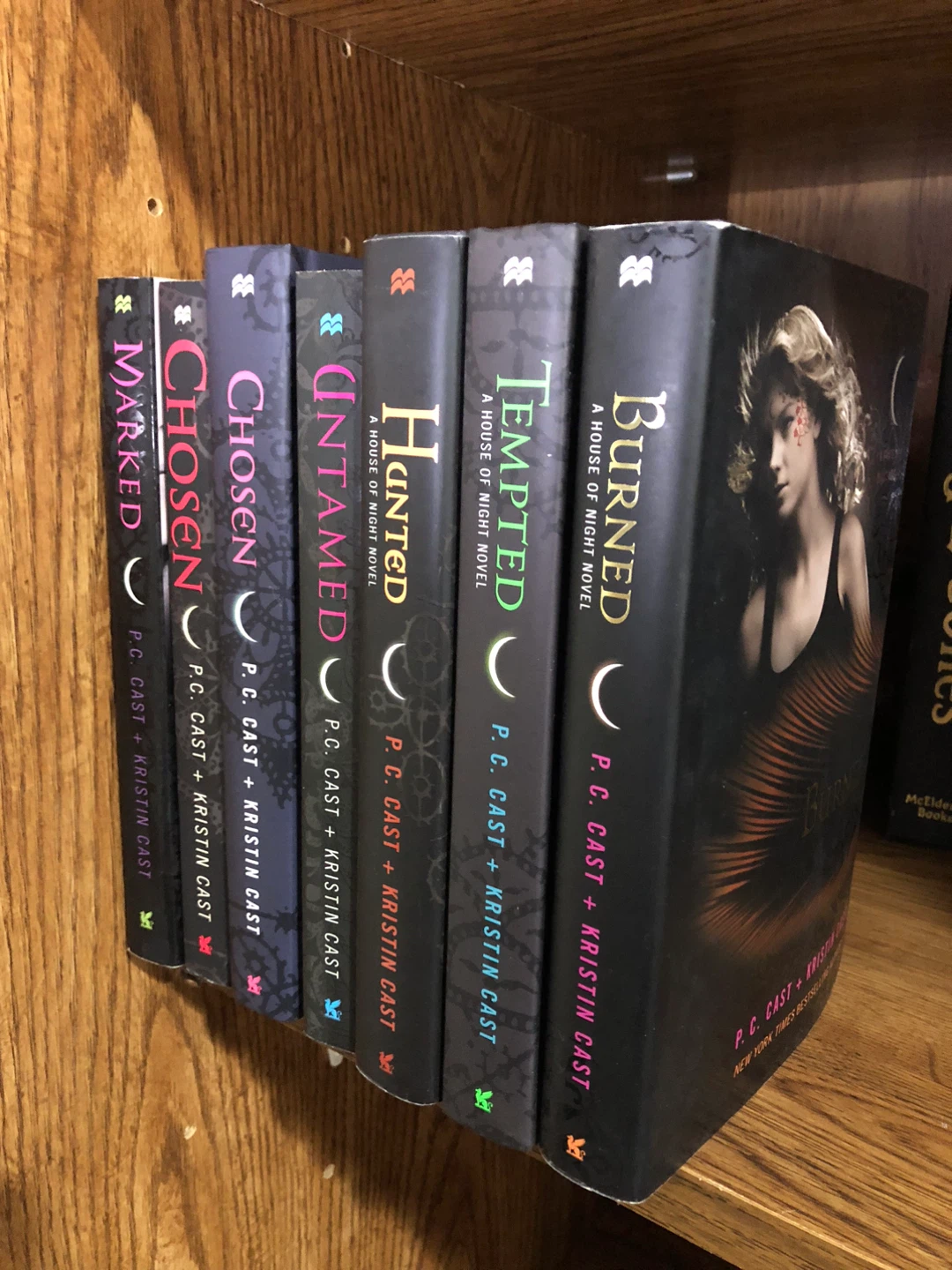 Set of 7 House of Night Books  by P.C. Cast & Kristin Cast