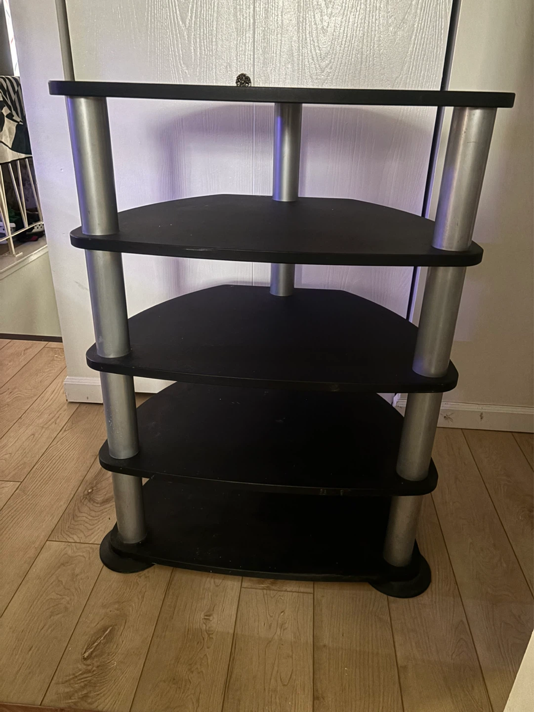 4-Tier Black Audio/Media Stand - photo 2