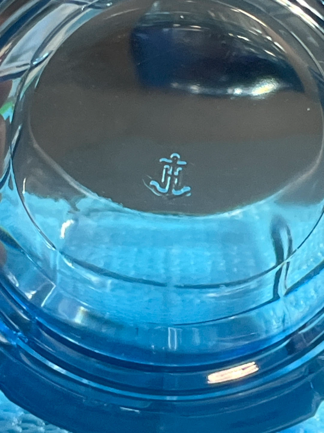 VINTAGE Anchor Hocking Blue Tumbler Glasses - Set of 4 - photo 3