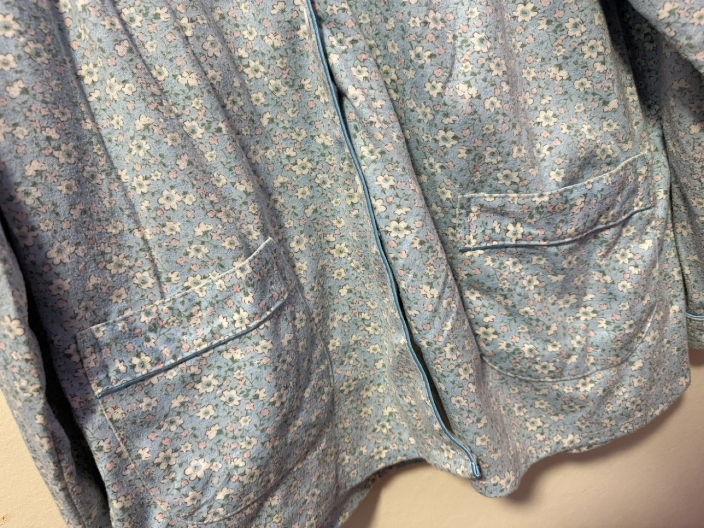 Light Blue Floral Pajama Set - photo 3