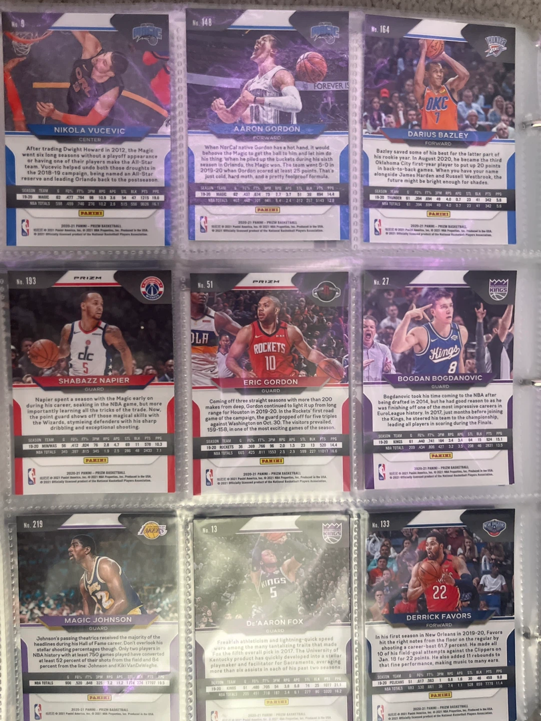 Collection of 2020-21 Panini Prizm Basketball Cards - photo 2