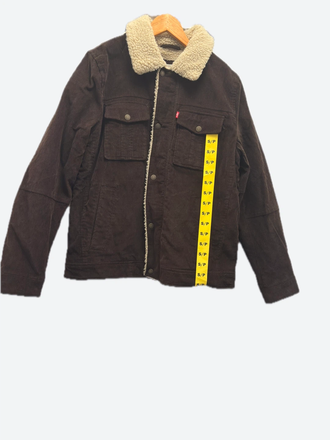 Men Levi's Sherpa Lined Corduroy Trucker Jacket