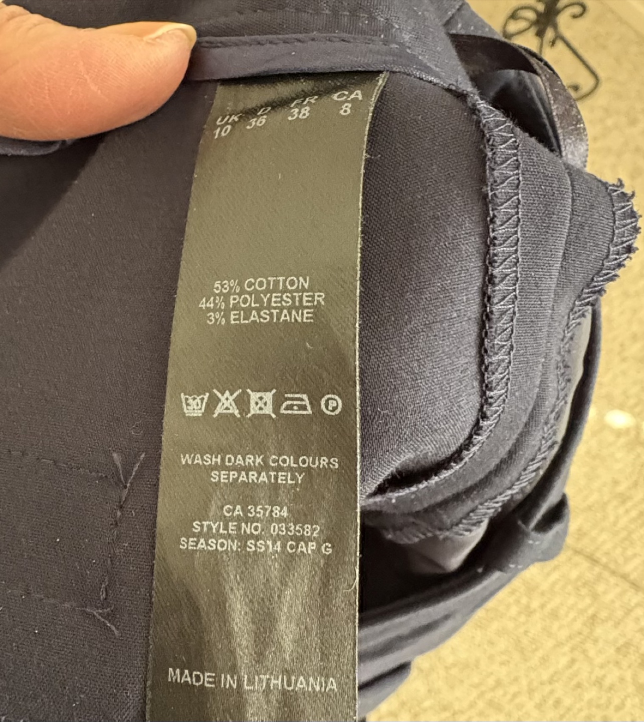 PLANET Dark Navy Blue Dress Pants - photo 4