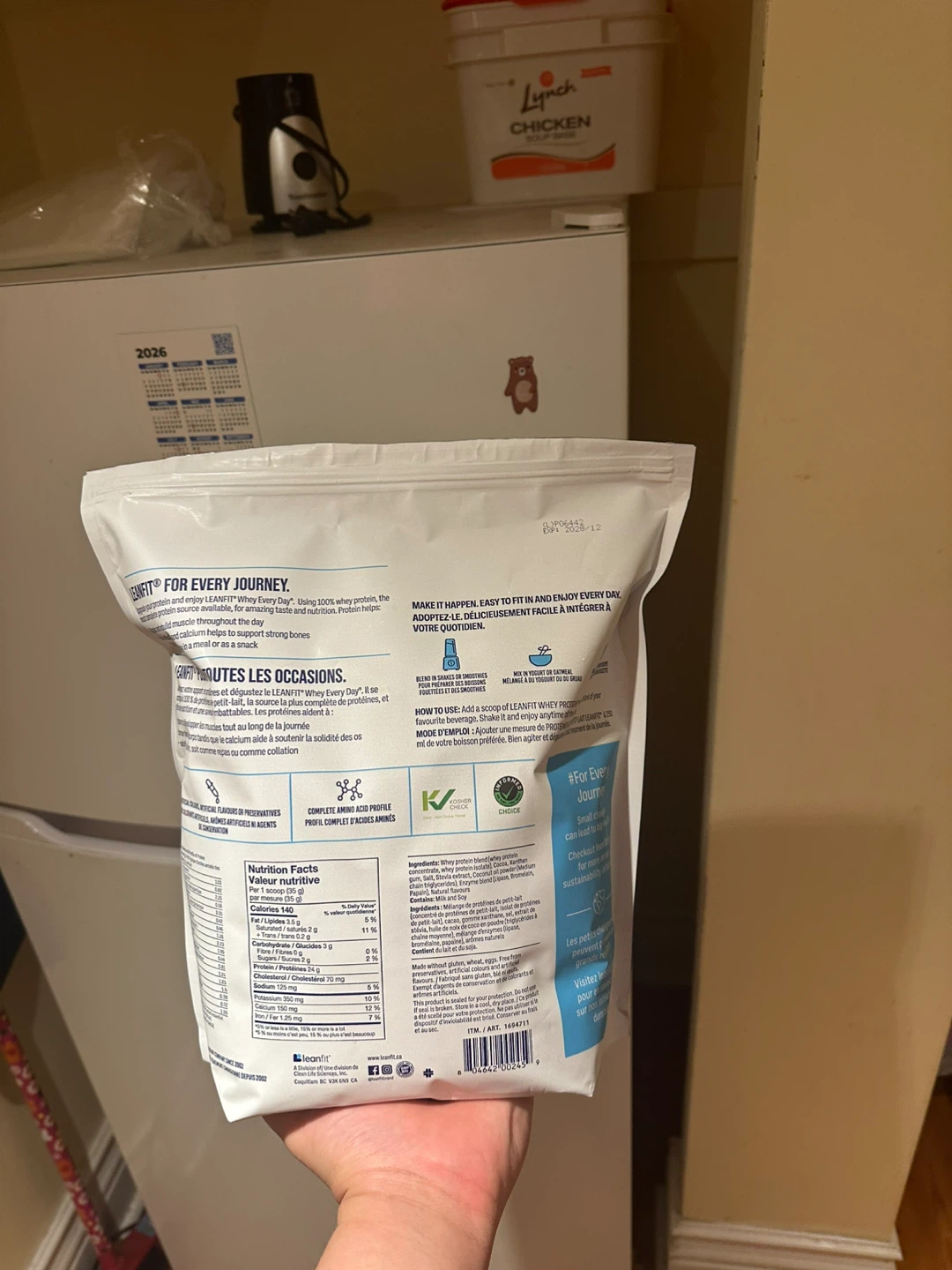 LeanFit Chocolate Whey Protein Powder - 2kg - photo 2