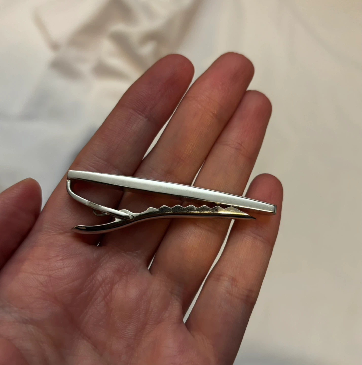 Silver Tie Clip Made in Germany