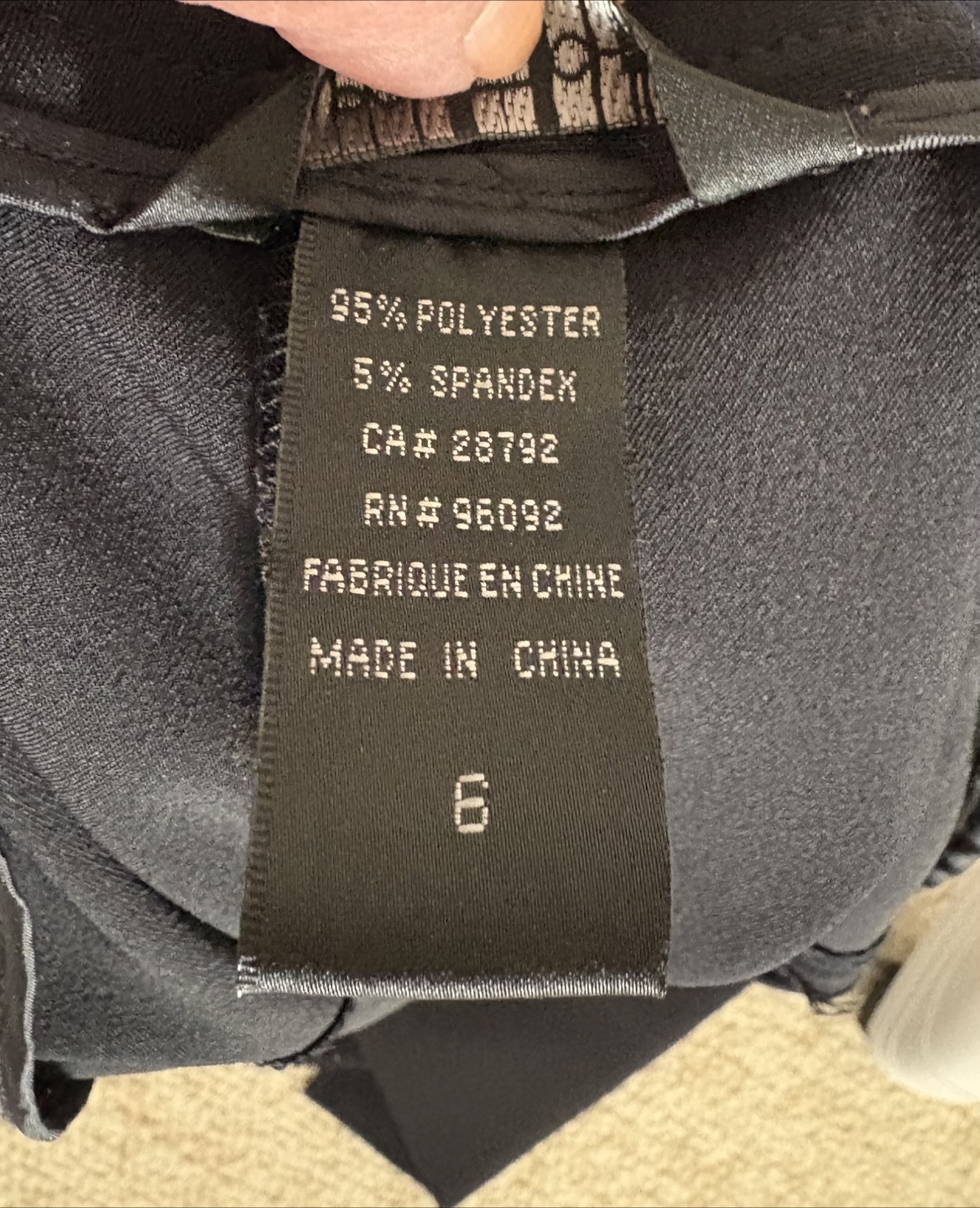 JAPON ET CHINE Black Pants Size 6 - photo 4