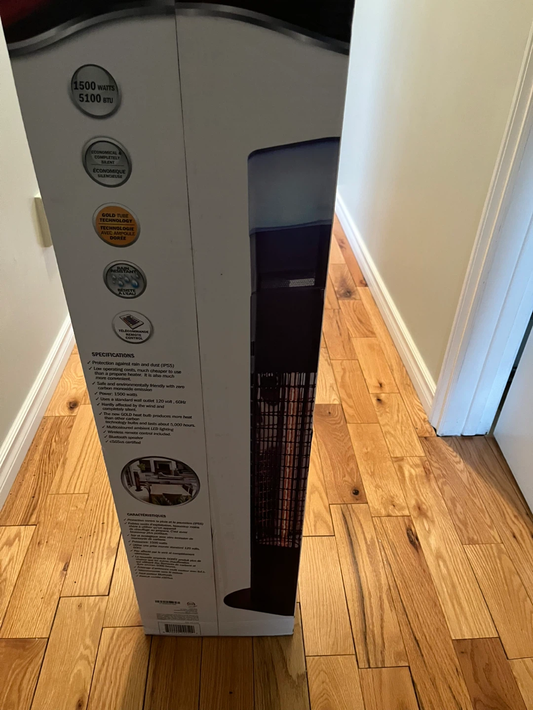 ENER-G+ Free Standing Infrared Heater 1500 Watts - photo 4