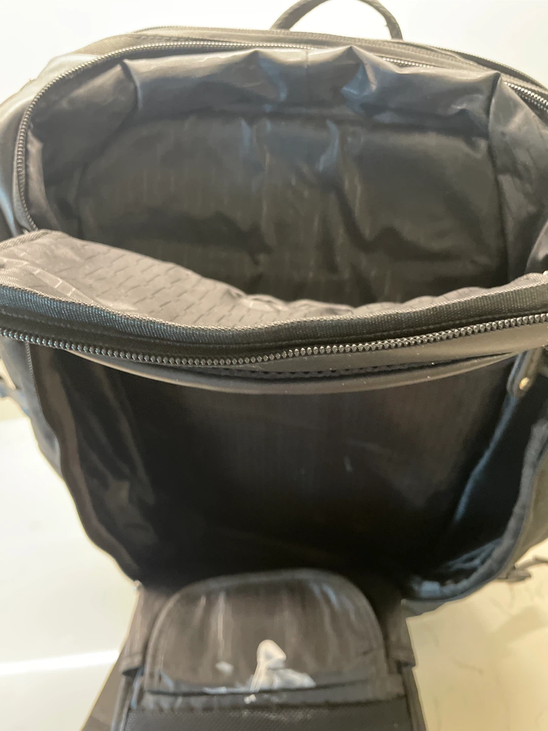 Black Backpack with Faux Leather Accents - photo 3