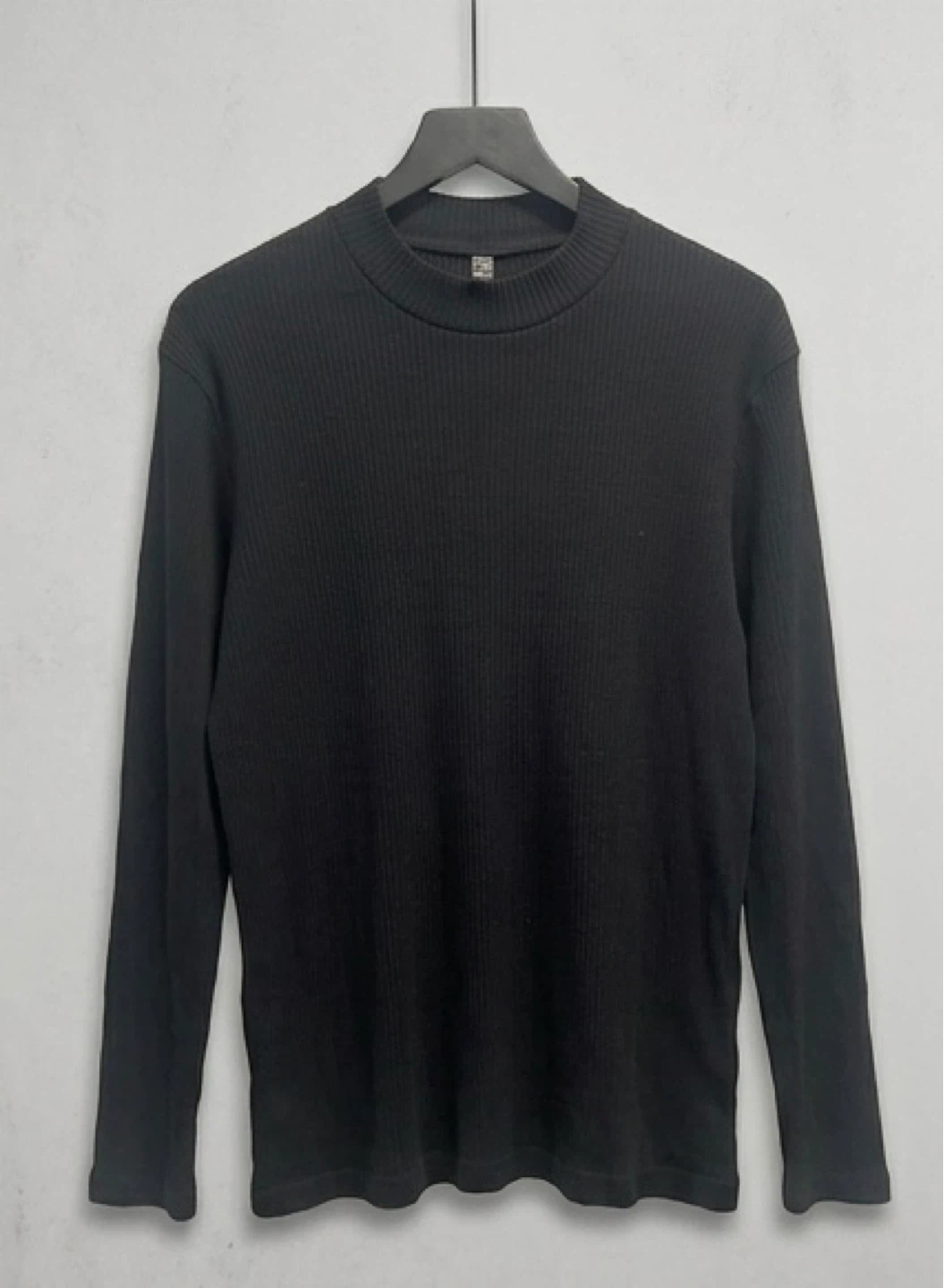 Ribbed Mock Neck Long Sleeve Shirt - photo 2