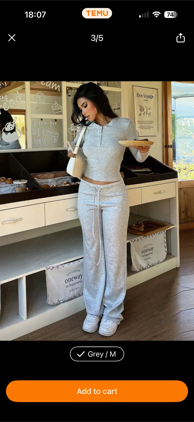 New Grey 2pcs Set