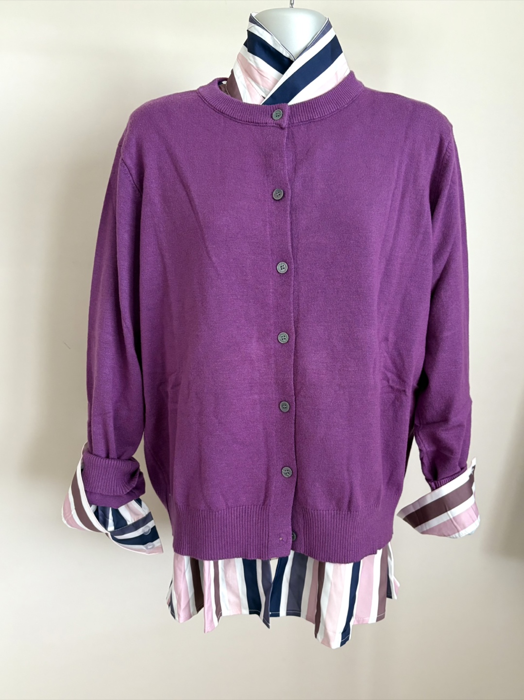 Purple 💜Cardigan - BRAND NEW - L - photo 3