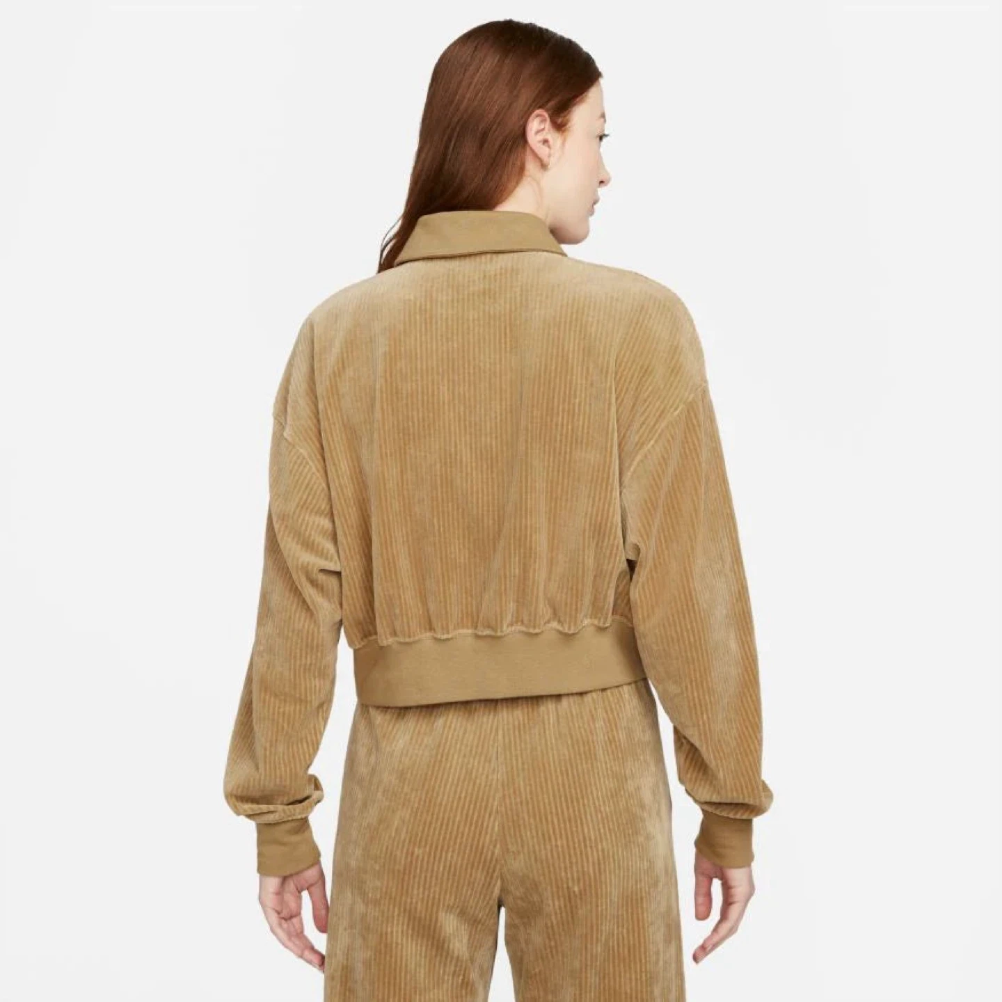 Nike SPORTSWEAR WOMEN VELOUR 1/4 ZIP Corduroy Crop Top - photo 2