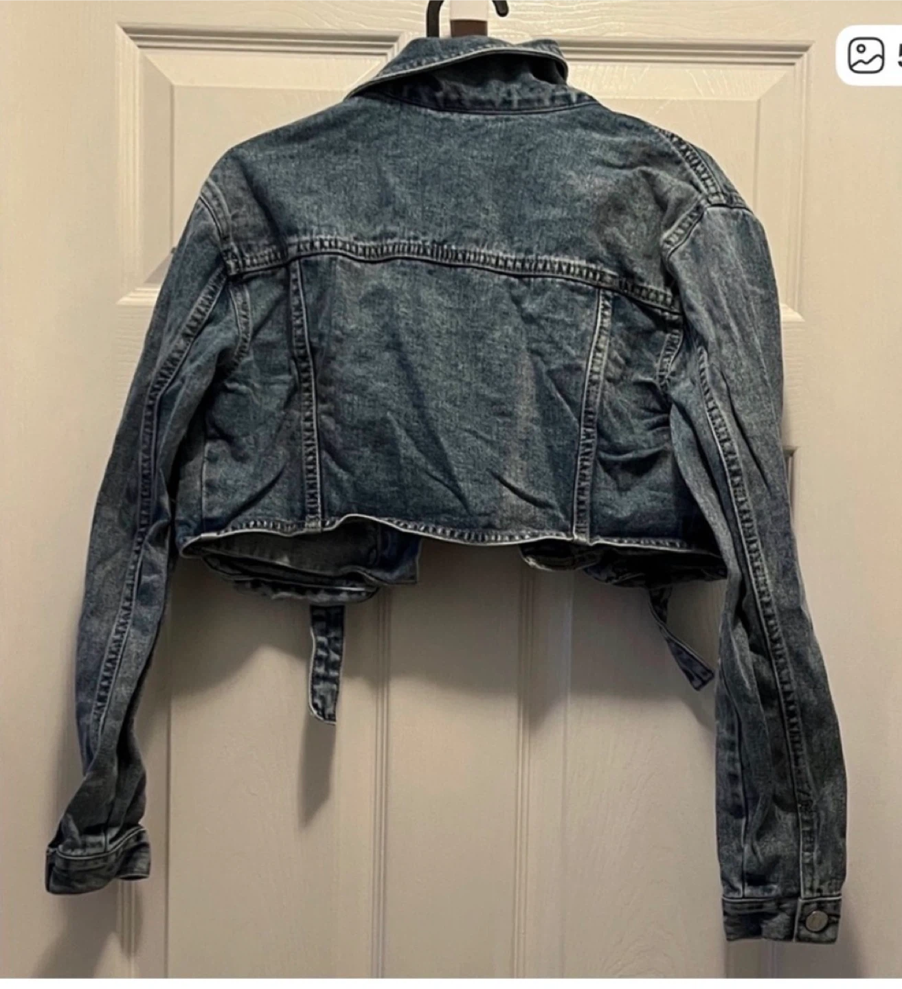 Women's Cropped Denim Jacket medium size - photo 2