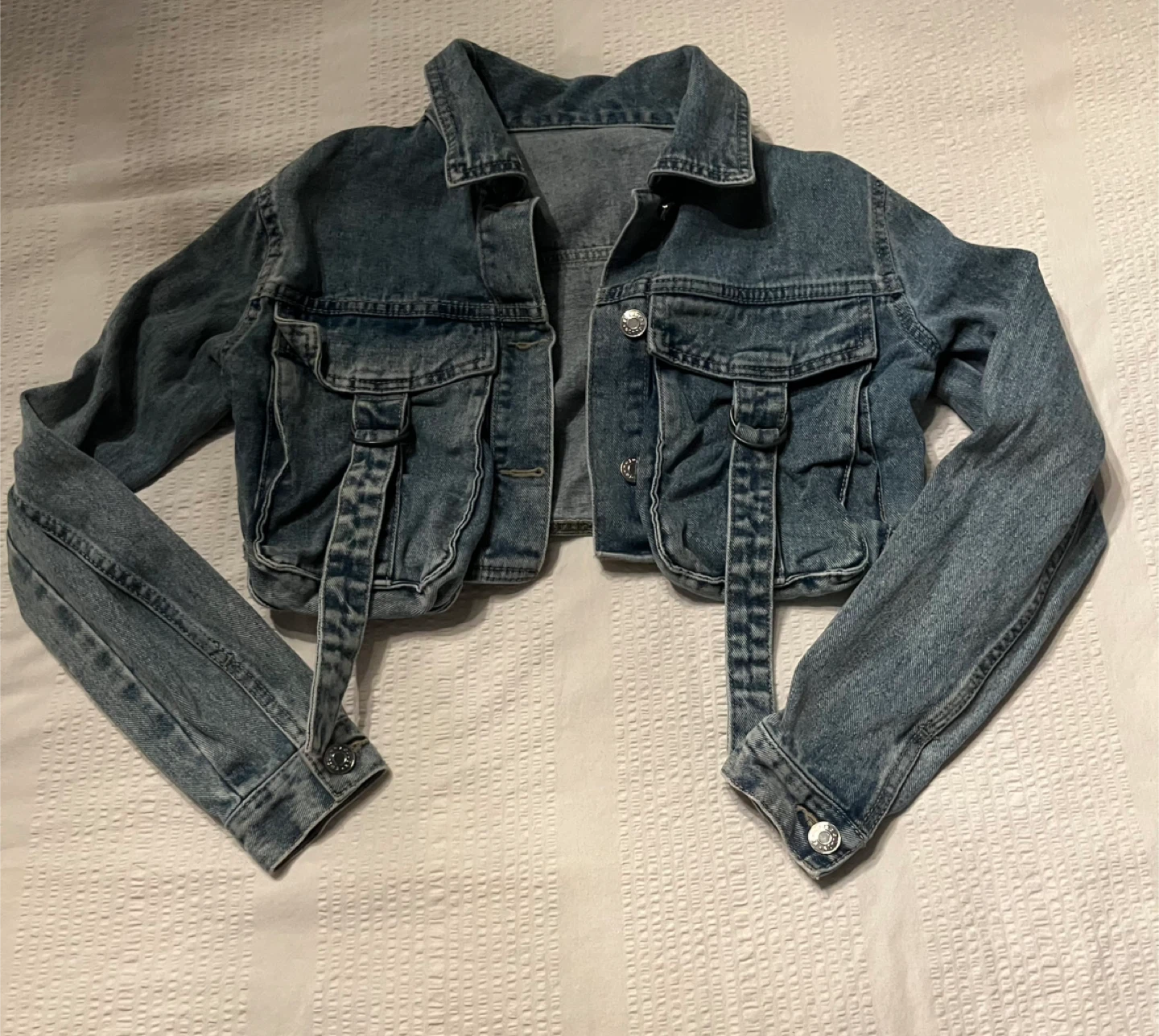 Women's Cropped Denim Jacket medium size - photo 3