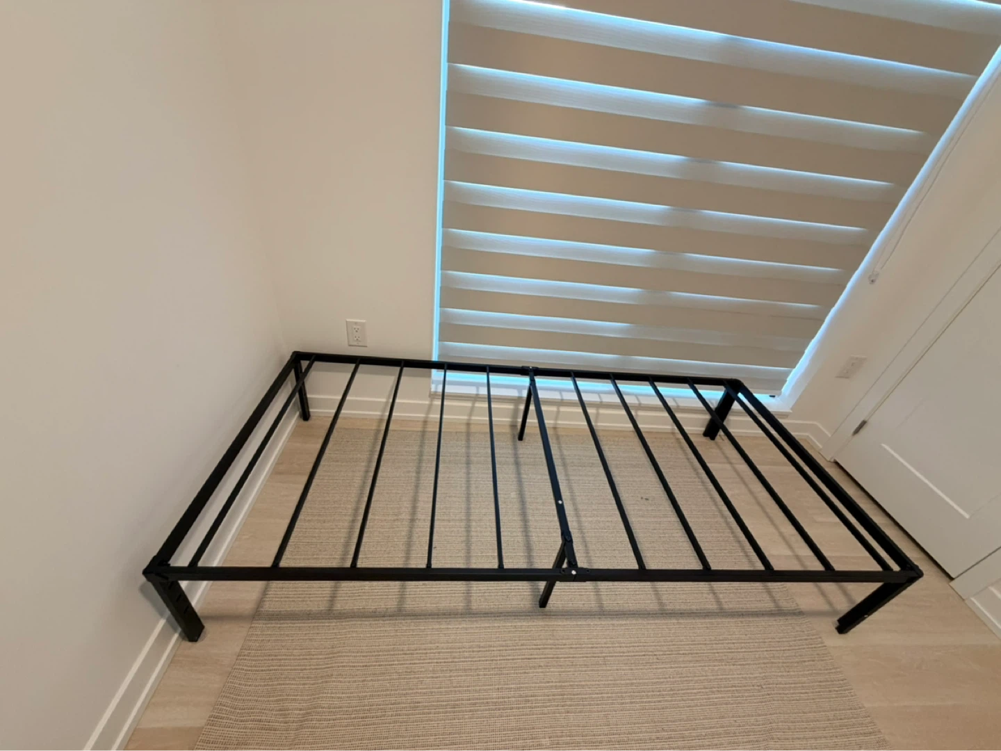 Twin Size Black Metal Bed Frame - photo 3