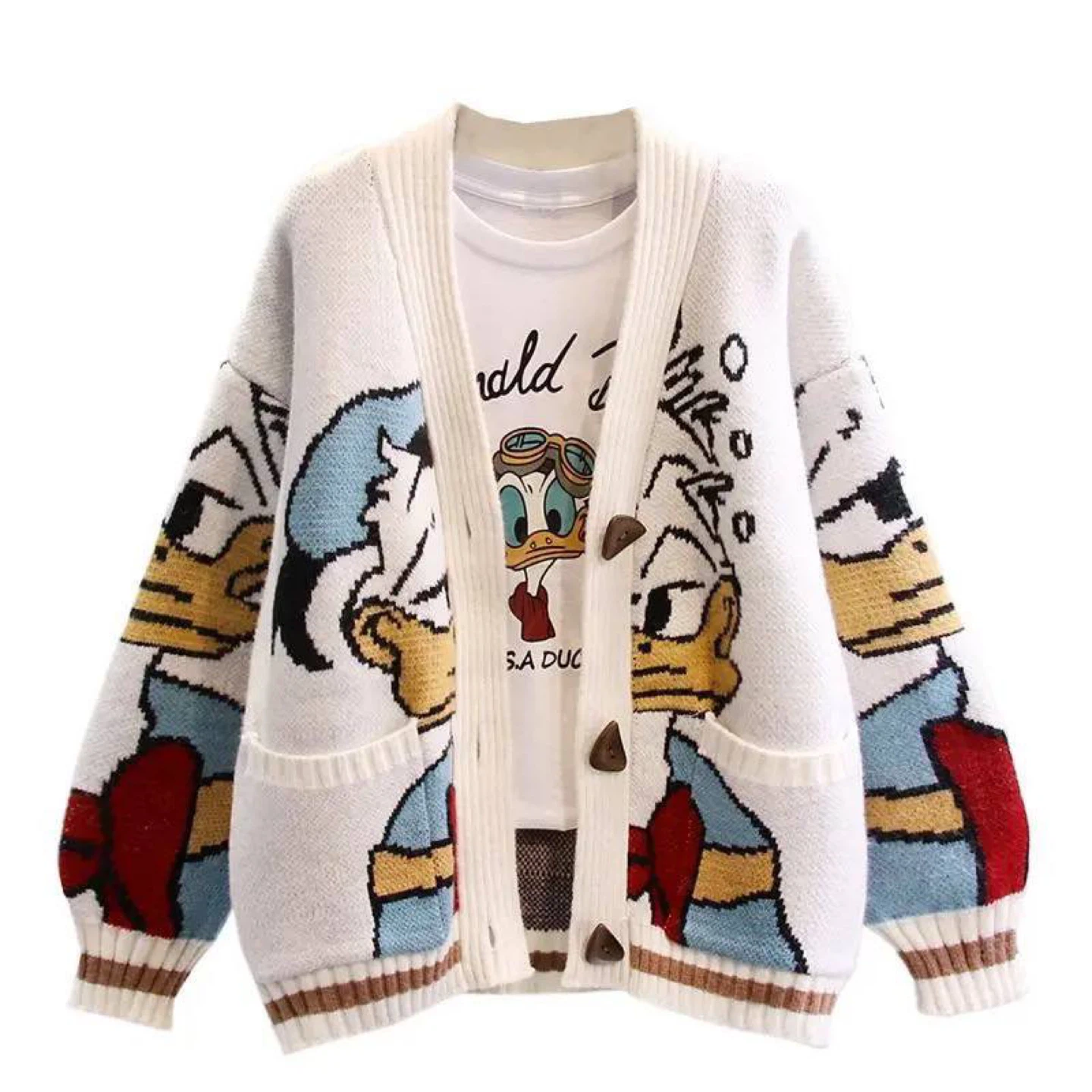 Donald Duck Knit Cardigan - photo 5