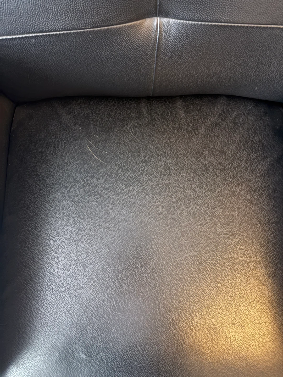 Black Leather Armchair - swivel - photo 4