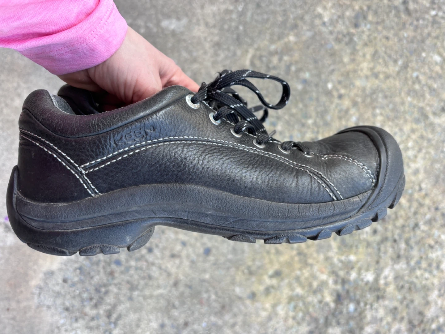 Keen Black Leather Walking Shoes Size 10 - photo 4