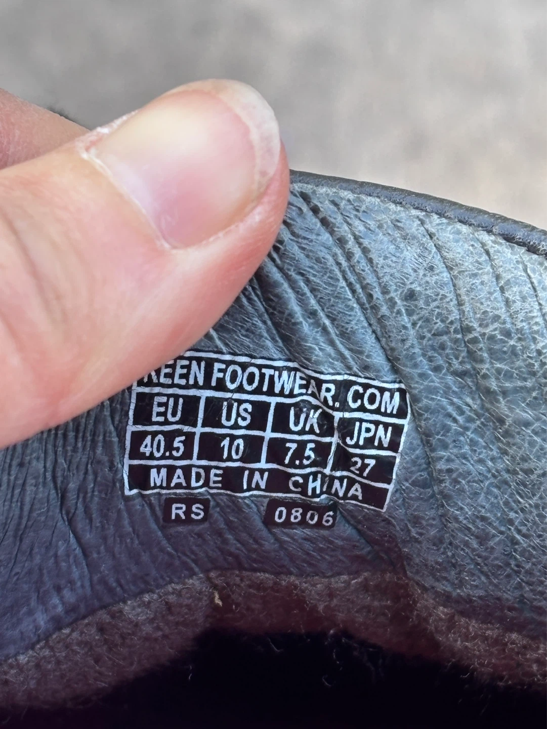 Keen Black Leather Walking Shoes Size 10 - photo 3