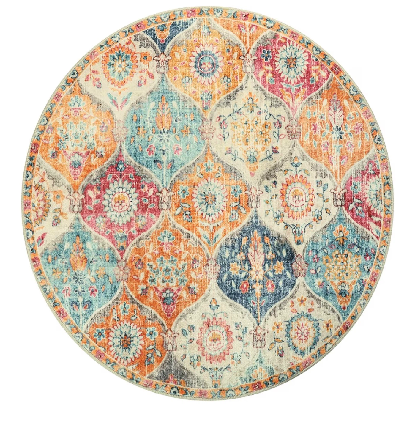 5’ Round Area Rug - Bohemian Style $25