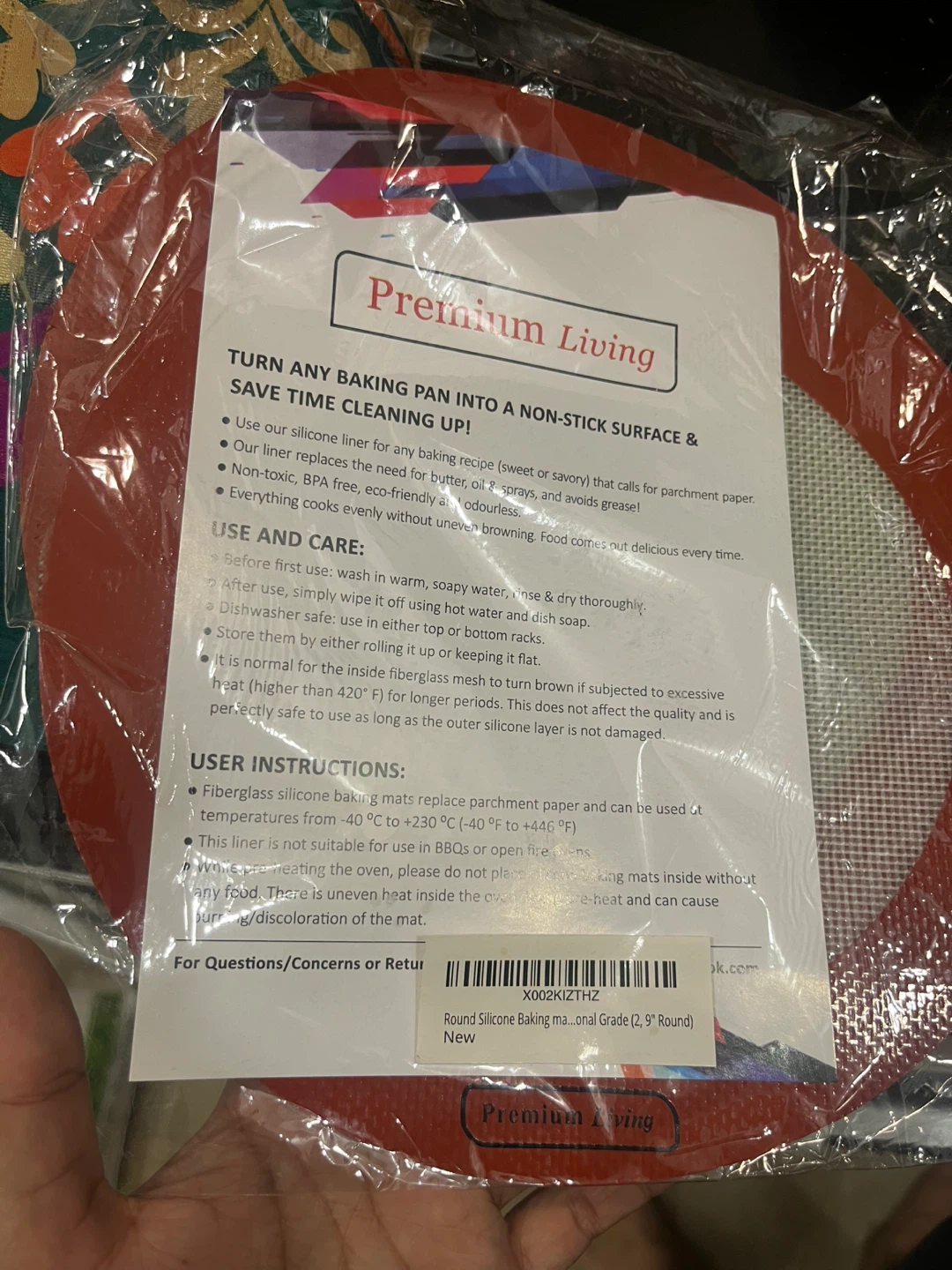 9” Silicone Liner for Baking - photo 2