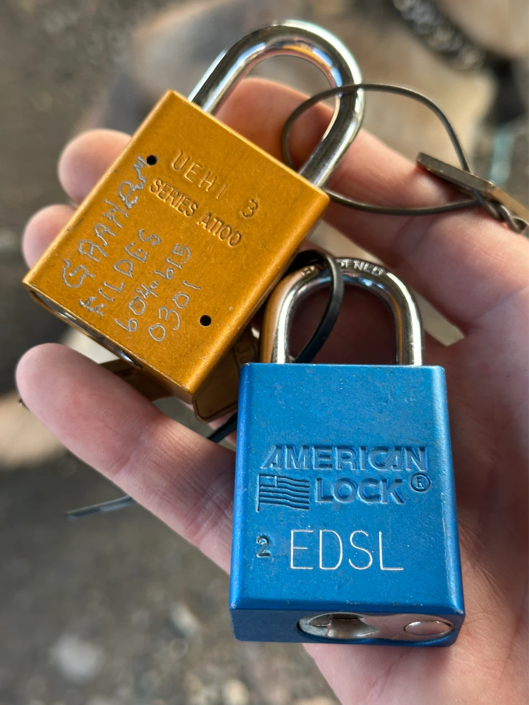 Pair of American Lock padlocks