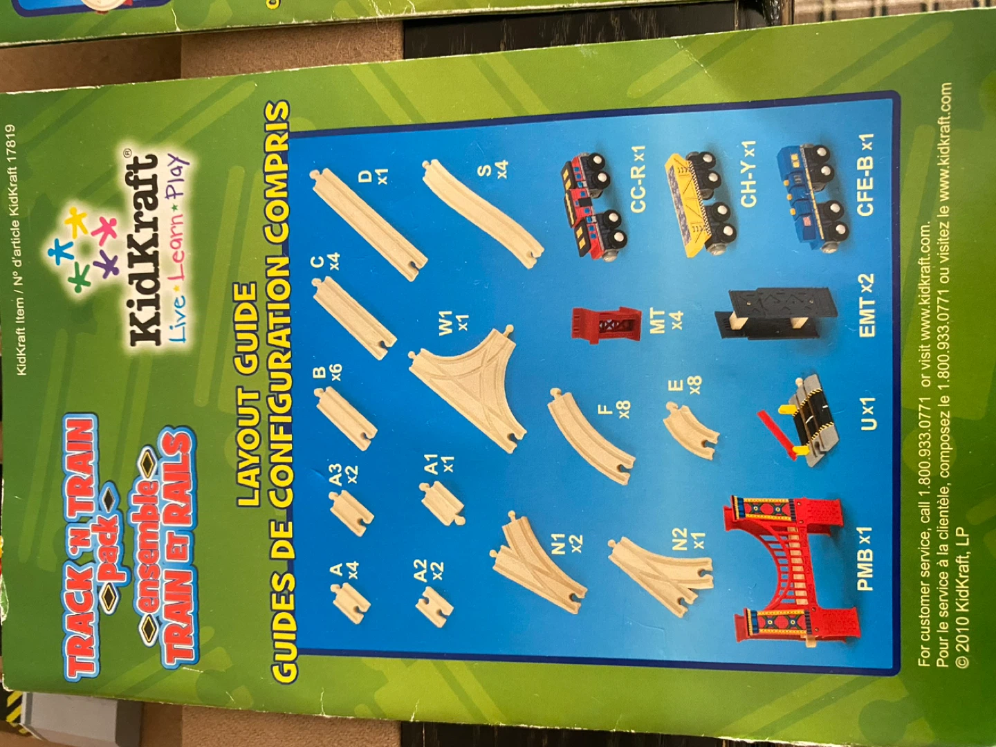 Train and track 110 pieces set + Fire truck - photo 5