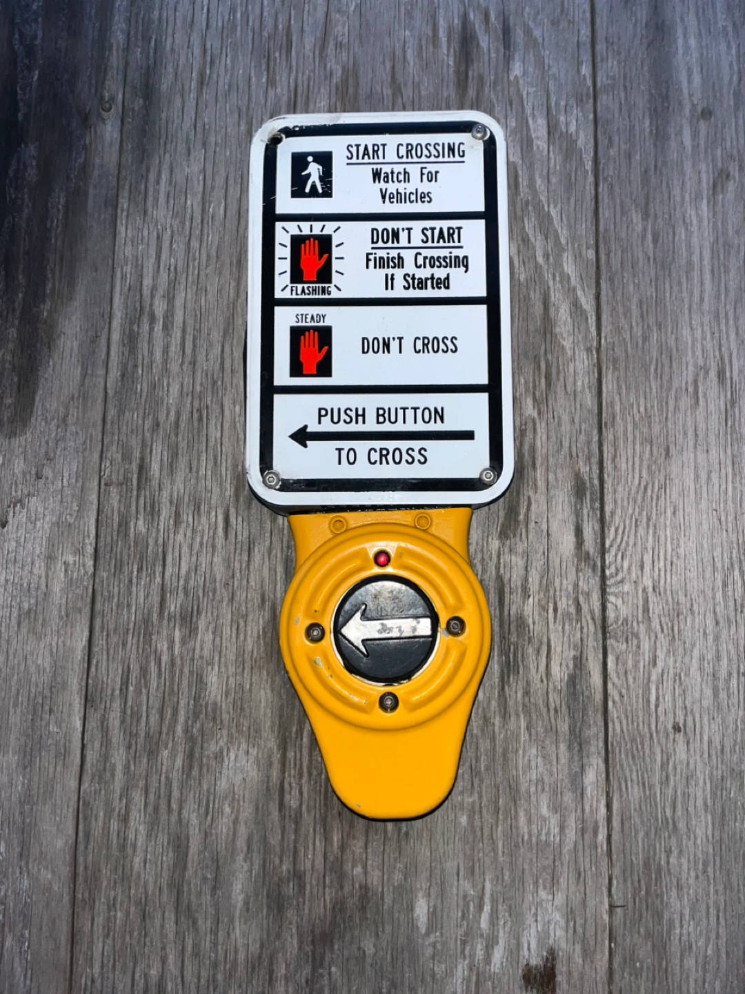 Pedestrian Crossing Sign With Button FOR SALE!