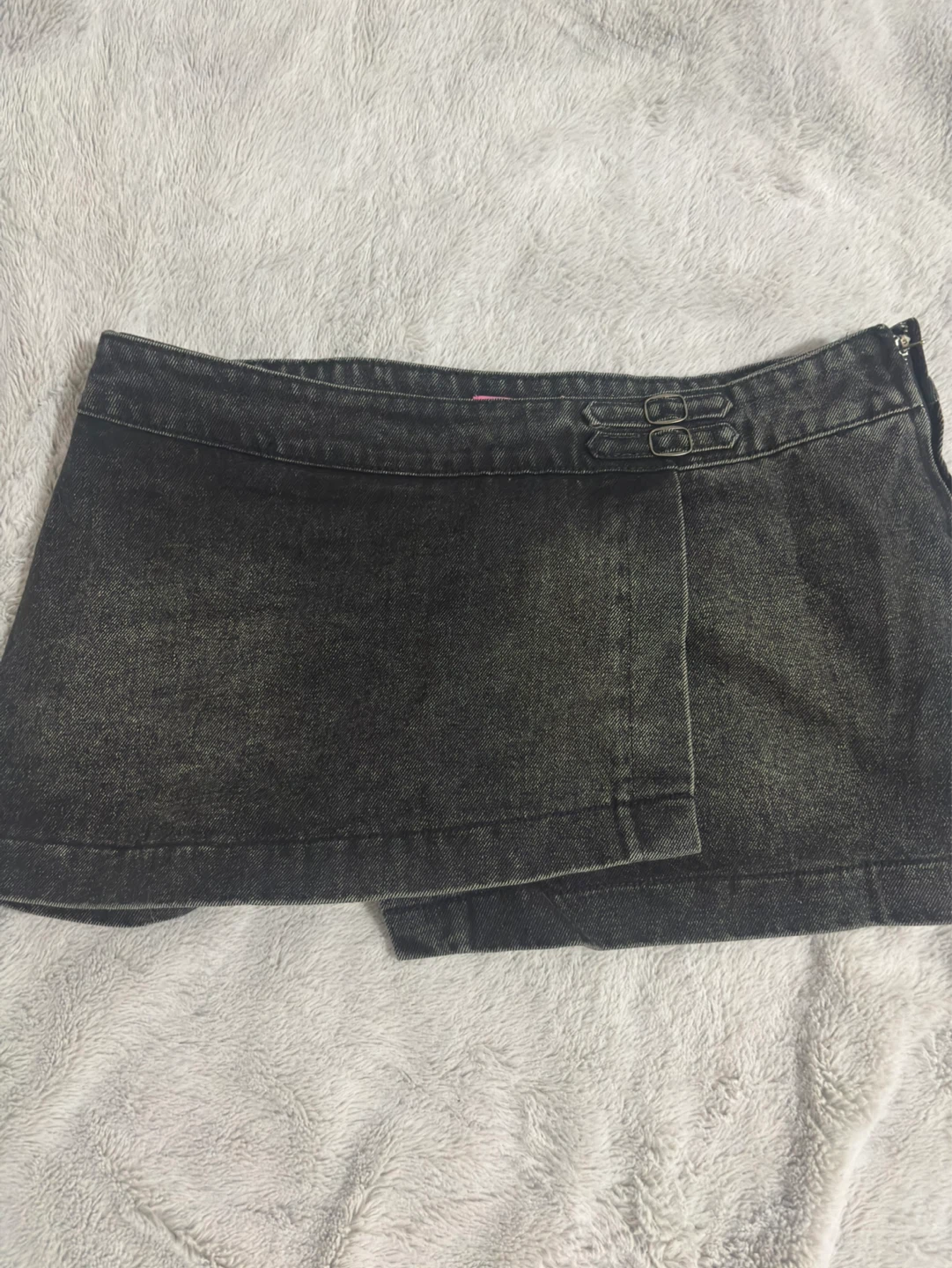Edikted Black Jean Skirt