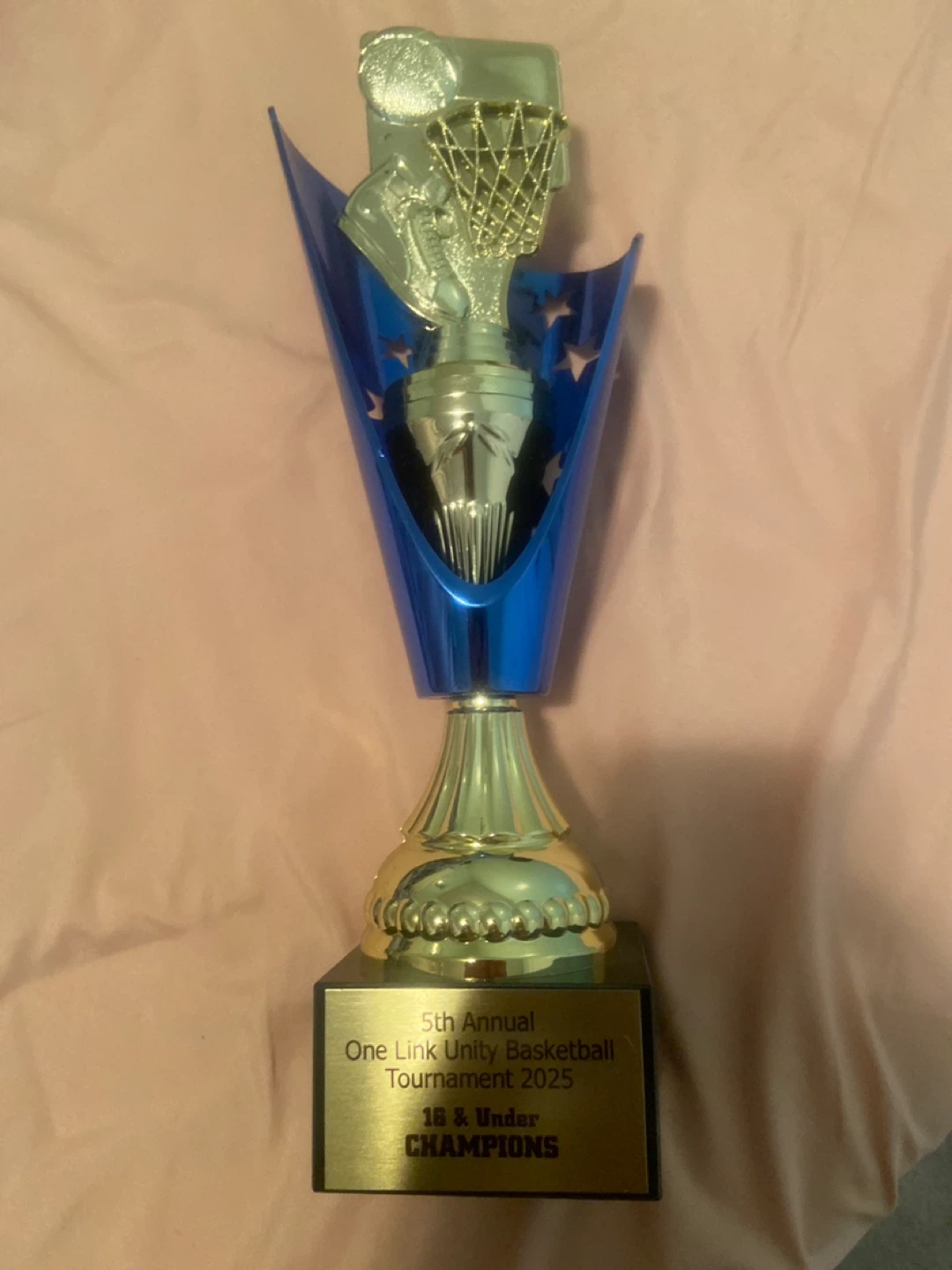 Basketball Trophy - 5th Annual One Link Unity Tournament
