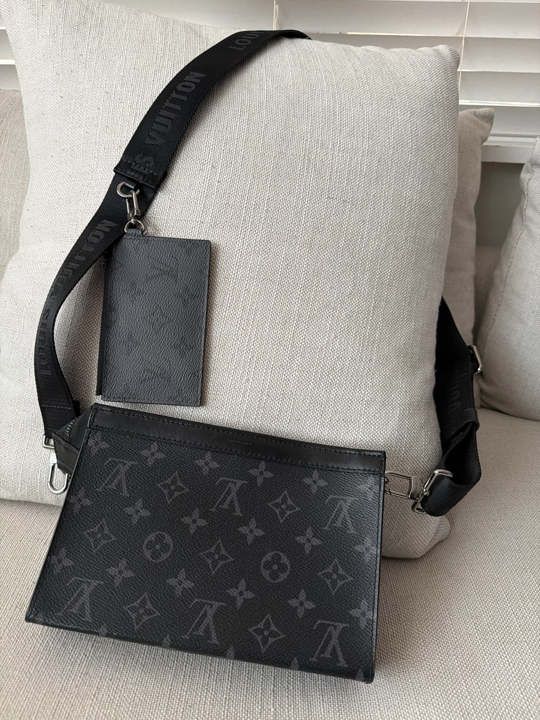 Louis Vuitton Monogram Pouch with Strap