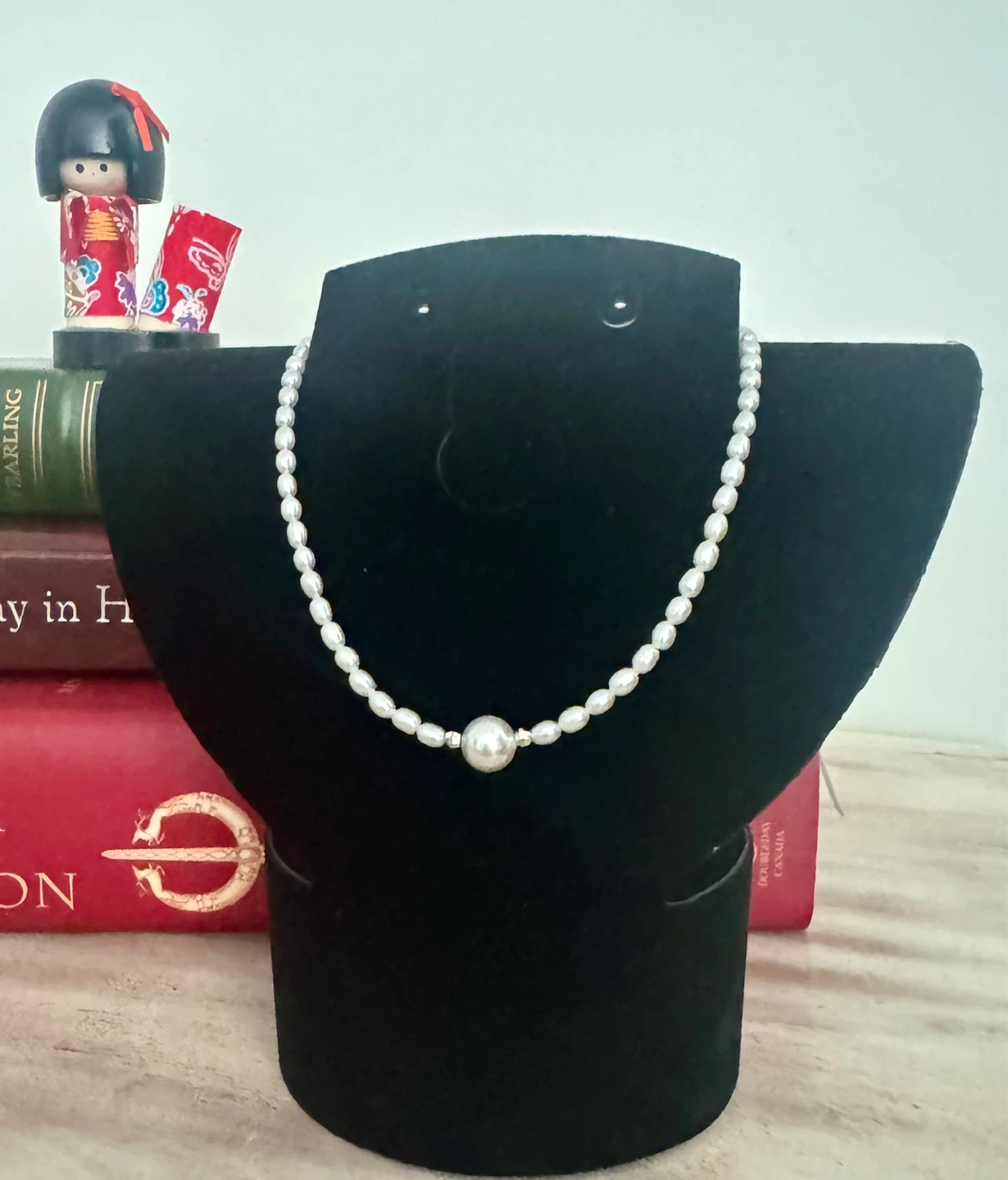 Pearl Necklace with Silver Clasp from Japan - photo 2