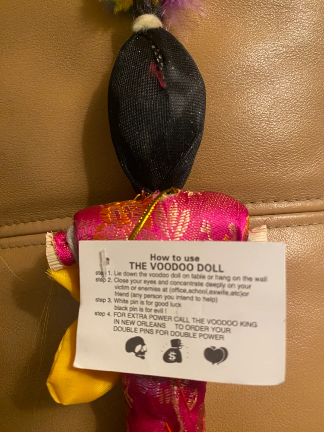 Handmade Voodoo Doll with Instructions - photo 2